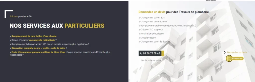 conception site web pour les syndics et les particuliers
